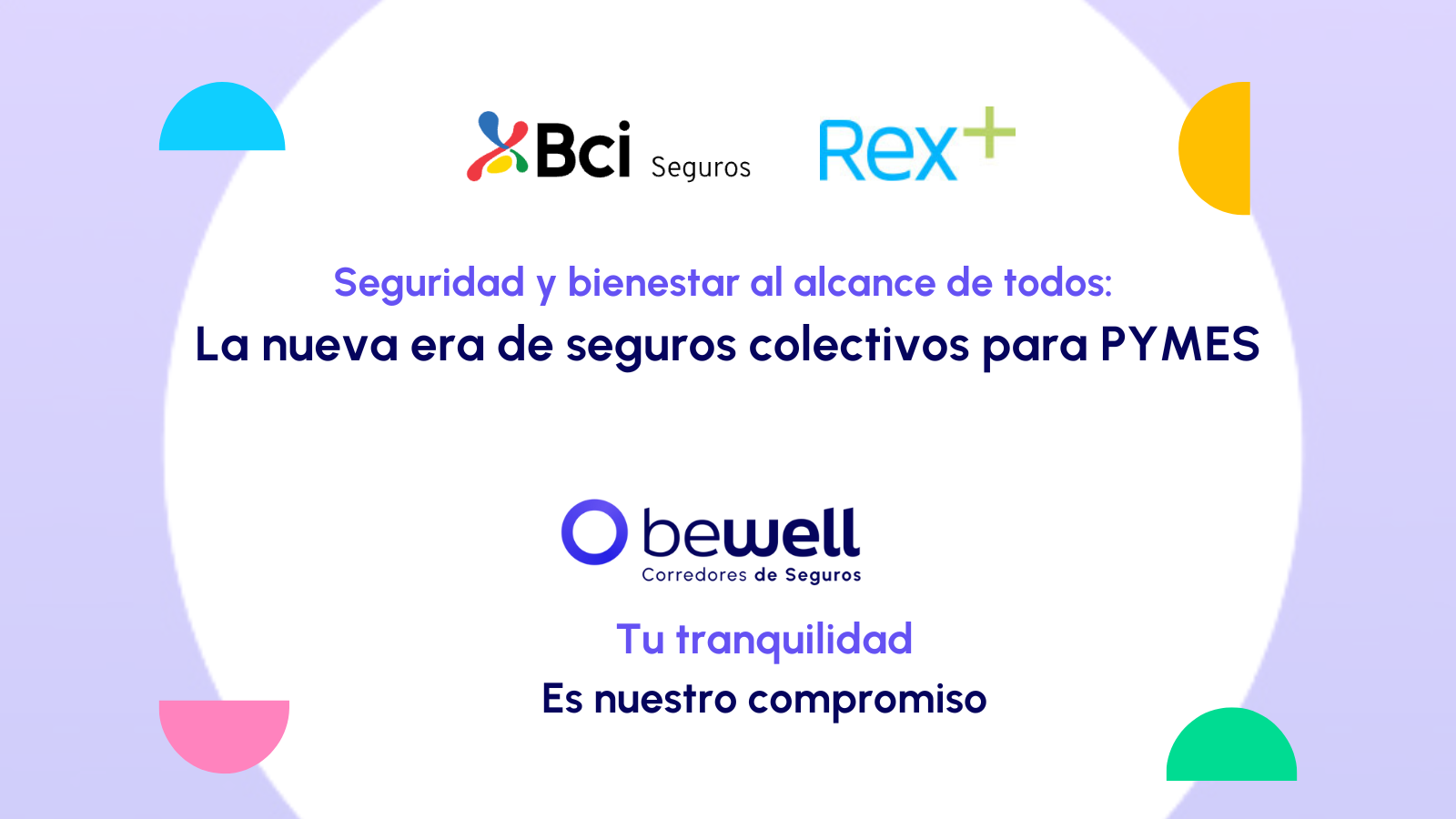 alianza bci seguros, rex+ y bewell