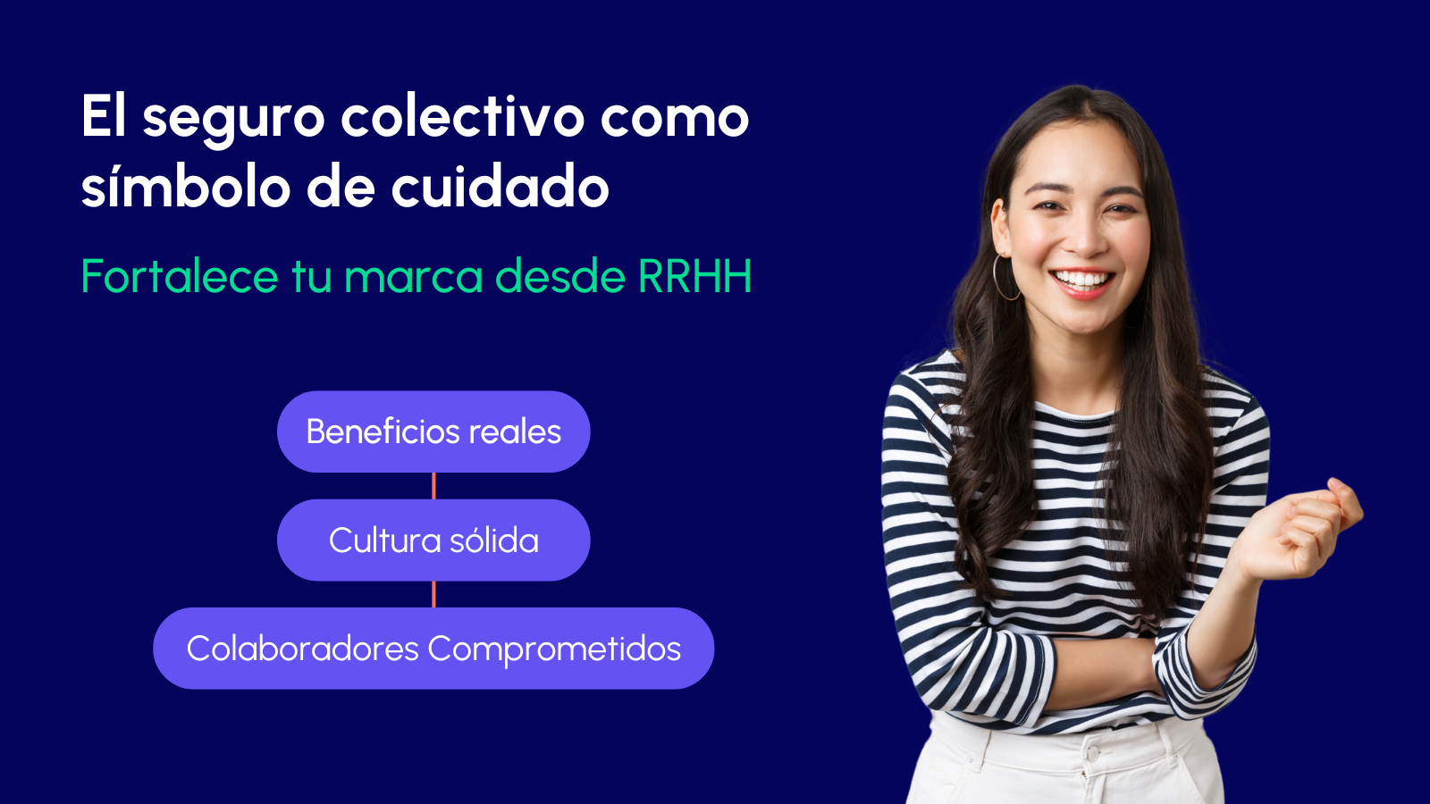 Equipo de colaboradores en oficina moderna, representando el bienestar laboral como parte de la marca empleadora con seguros colectivos