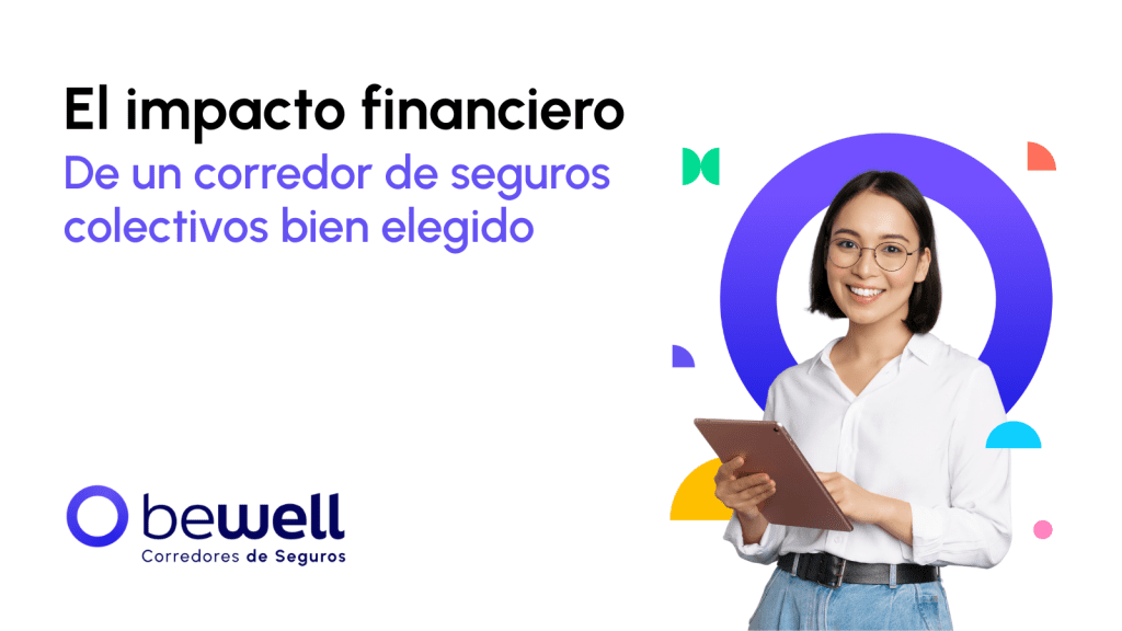 Gráfica que representa cómo un corredor de seguros optimiza costos en seguros colectivos y genera ahorro para empresas y RRHH.